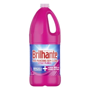 Kit c/ 03 und - Tira-Manchas Líquido Brilhante Utile Floral Sem Cloro 2L