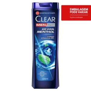 Kit c/ 06 und - Shampoo Anticaspa Clear Ice Cool Menthol 200ml