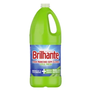 Kit c/ 03 und - Tira-Manchas Líquido Brilhante Utile Fresh Sem Cloro 2L