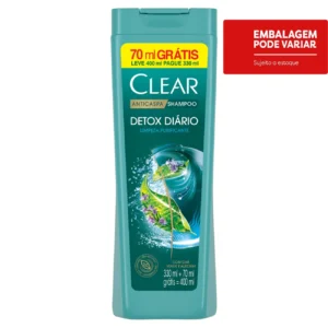 Kit c/ 04 und - Oferta Shampoo Anticaspa Clear Detox Diário 400ml