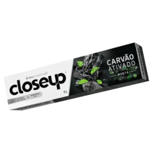 Kit c/ 12 und - Creme Dental Carvão Ativado Menta Closeup Caixa 85g