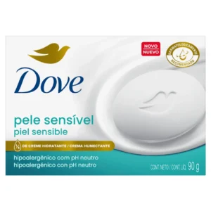 Kit c/06 und – Sabonete Barra Dove Pele Sensível Caixa 90g
