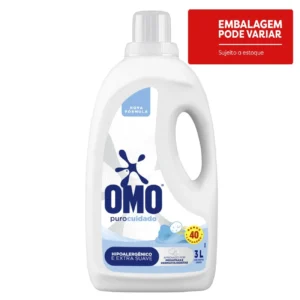 Kit c/04 und - Lava-Roupas Líquido Omo Puro Cuidado Galão 3l